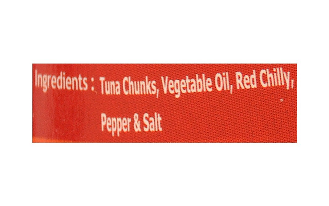 Oceans Secret Tuna Chunks In Veg. Oil With Red Chilly & Cracked Pepper   Tin  180 grams